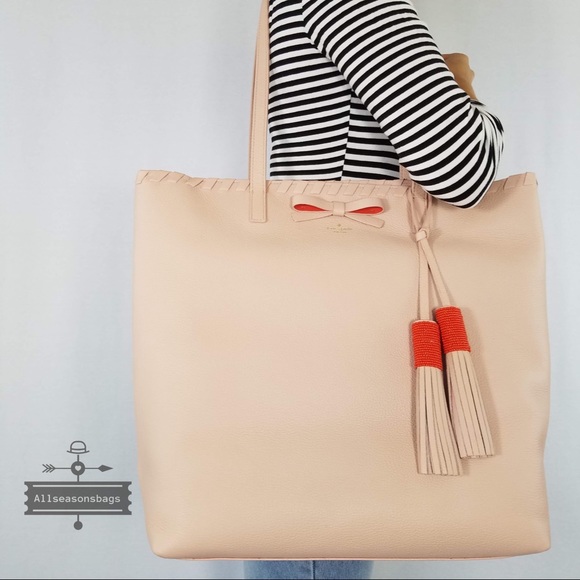 Kate spade Au Naturel Purpose Tote Tassel Nwt Bag - Picture 4 of 6